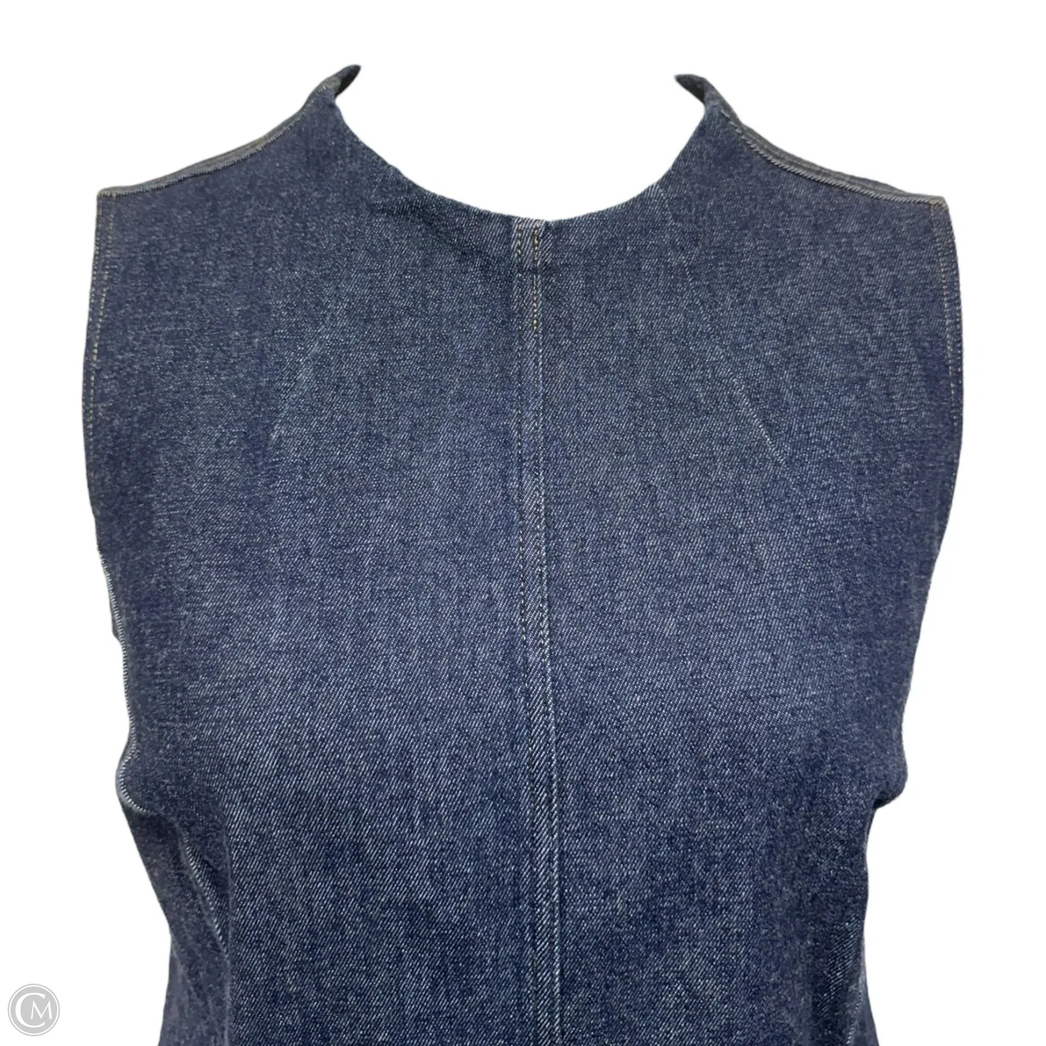 Denim Sheath Dress Casual Short By Spanx In Blue Denim. Size: Xl