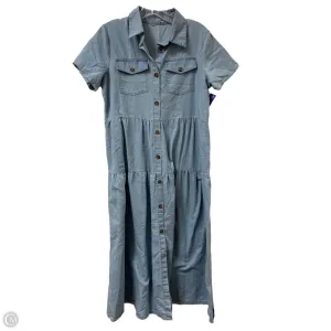 Dress Casual Maxi By Clothes Mentor In Blue. Size: L
