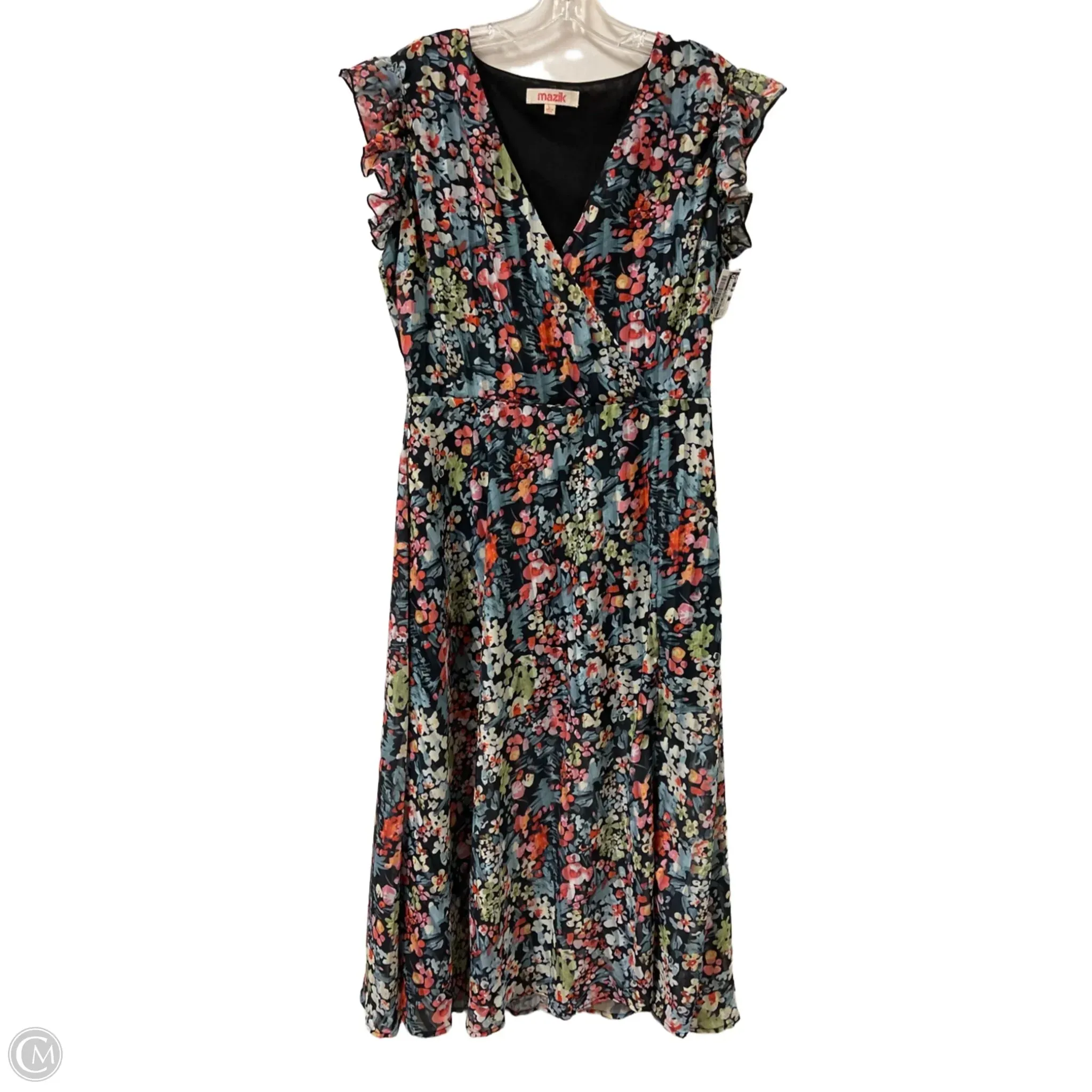 Dress Casual Maxi By Clothes Mentor In Floral Print. Size: L
