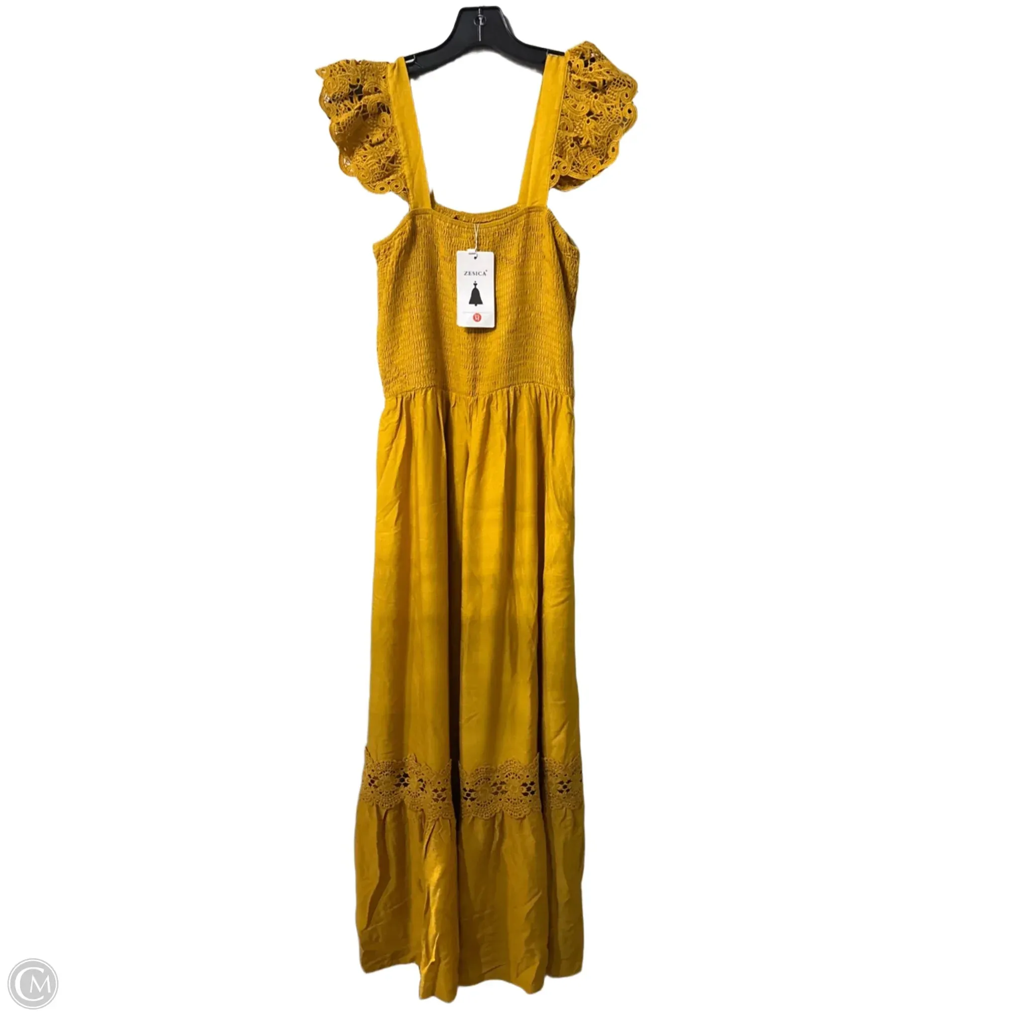 Dress Casual Maxi By Cmb In Yellow. Size: M
