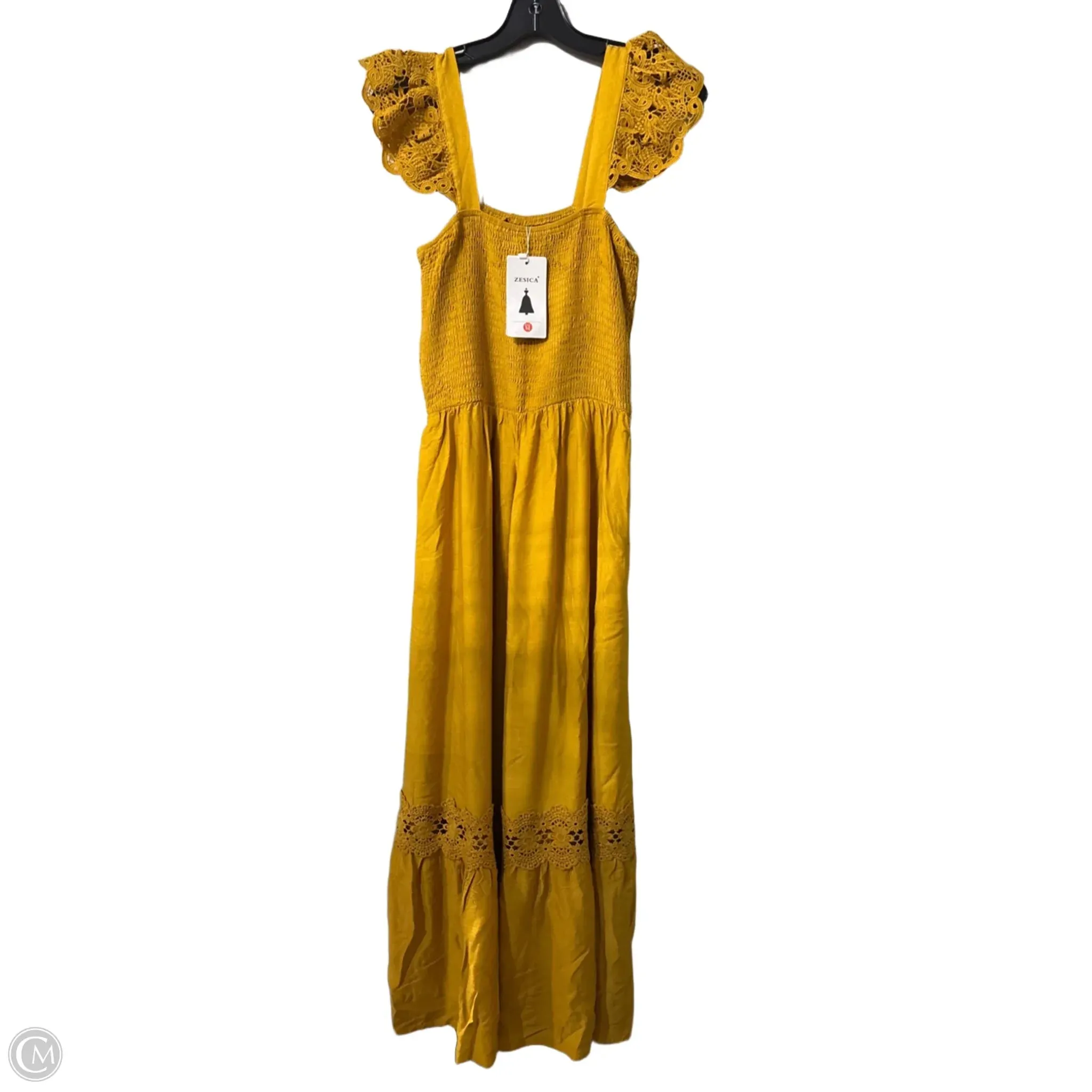Dress Casual Maxi By Cmb In Yellow. Size: M