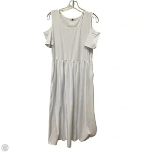 Dress Casual Maxi By Cmf In White. Size: Xl