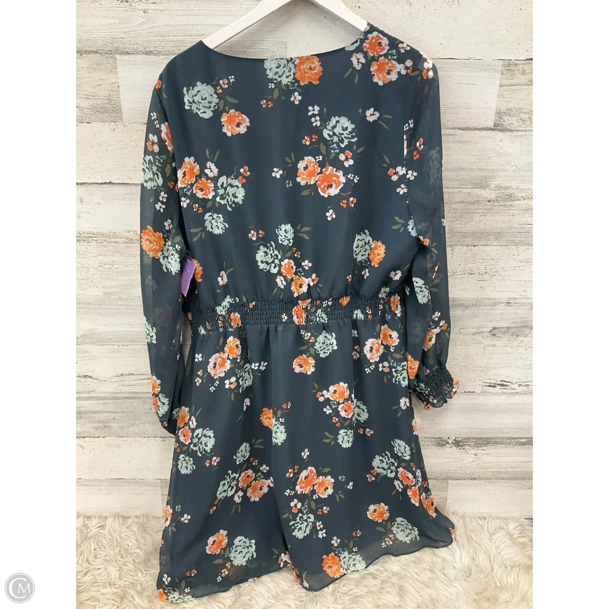 Dress Casual Midi By Loft In Grey & Orange. Size: Xl
