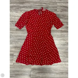 Dress Casual Midi By Reformation In Red & White. Size: M