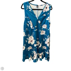Dress Casual Midi By Shein In Floral Print. Size: 1x
