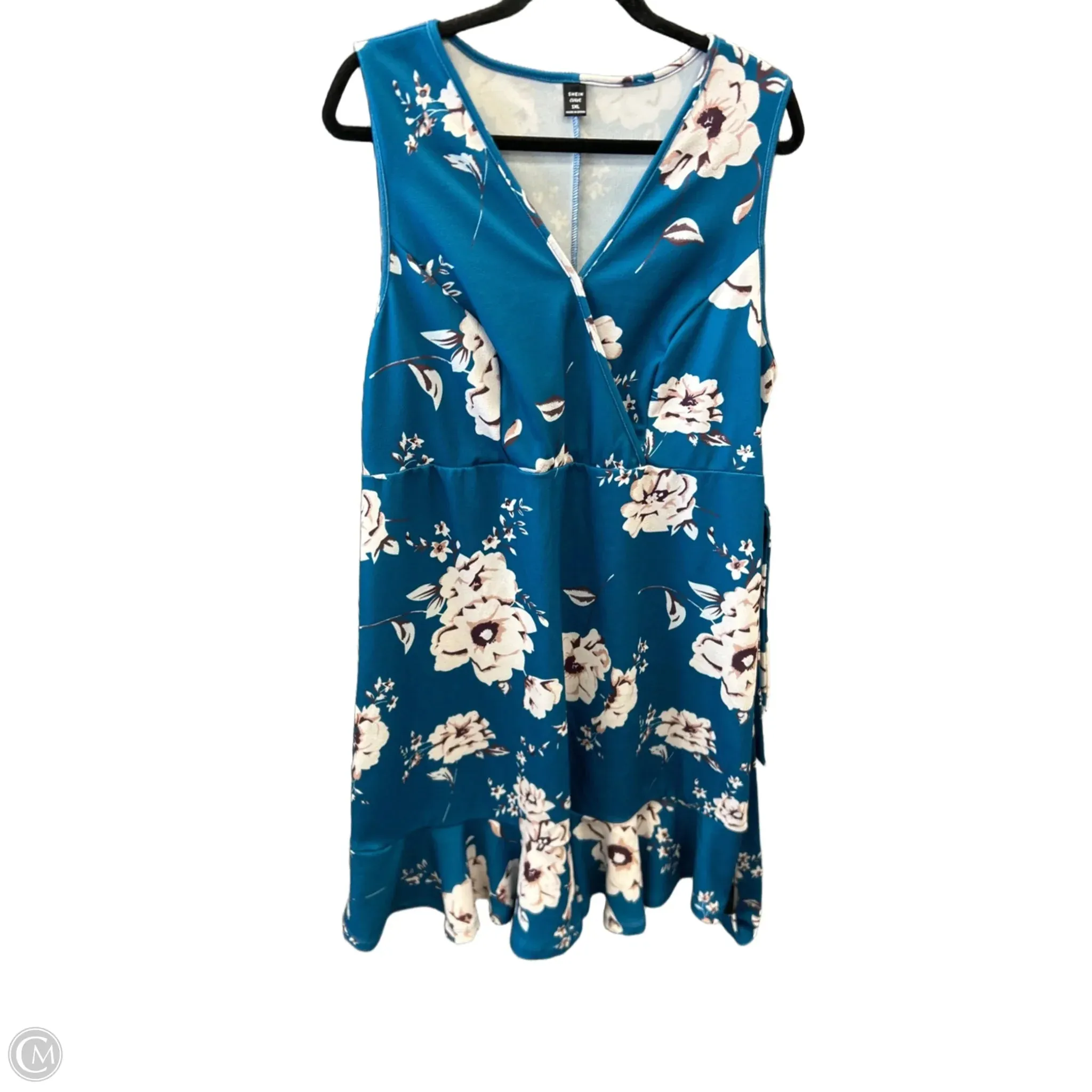 Dress Casual Midi By Shein In Floral Print. Size: 1x