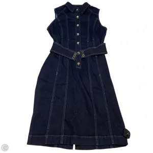 Dress Casual Midi By White House Black Market In Blue Denim. Size: S