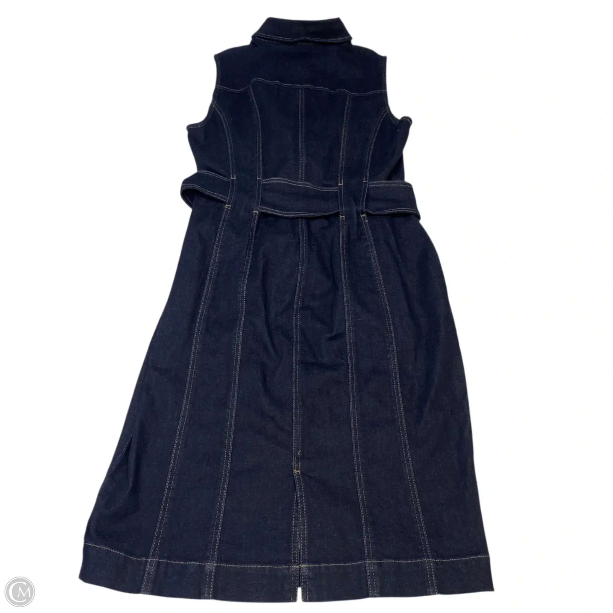 Dress Casual Midi By White House Black Market In Blue Denim. Size: S