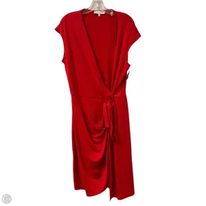 Dress Party Midi By Clothes Mentor In Red. Size: Xl