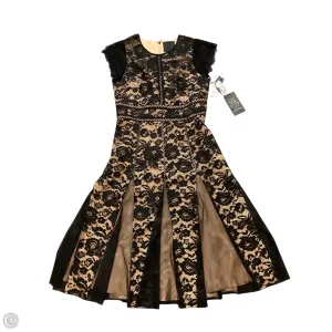 Dress Party Midi By White House Black Market In Black & Tan. Size: 10