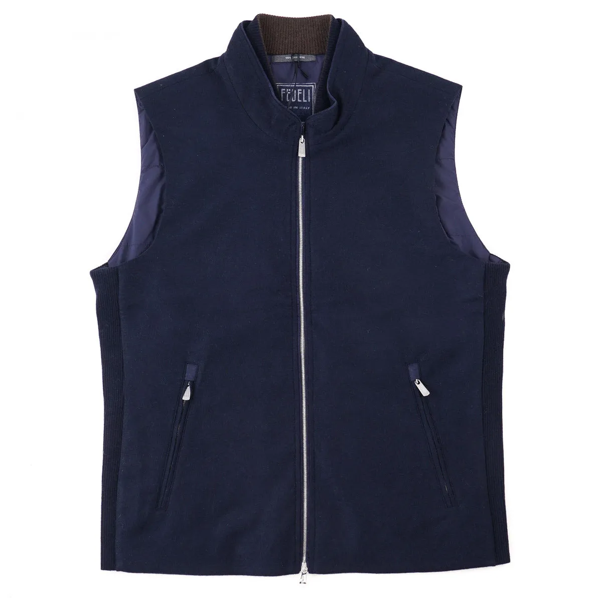 Fedeli Flannel Cashmere Outerwear Vest