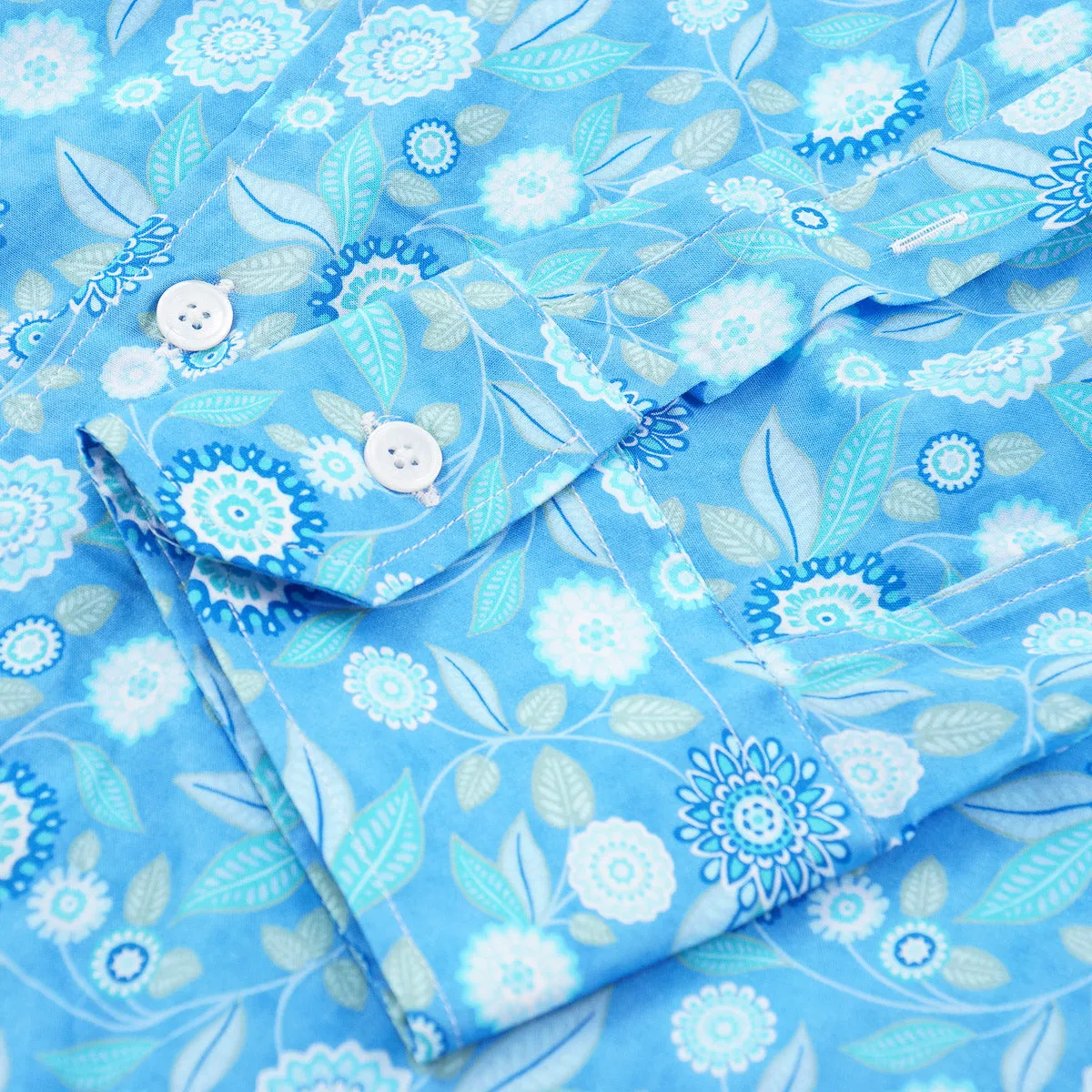 Fedeli Lightweight Printed Cotton Shirt