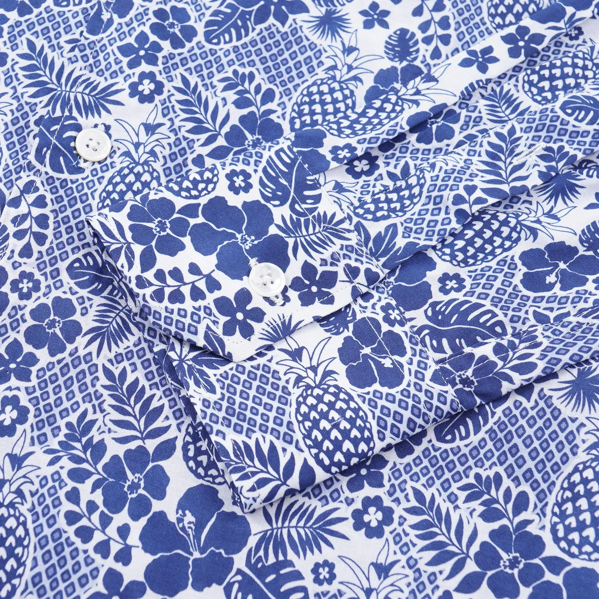 Fedeli Lightweight Printed Cotton Shirt