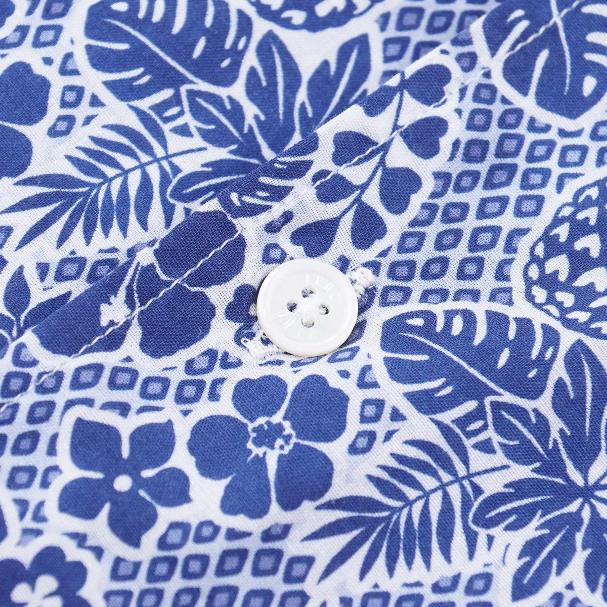 Fedeli Lightweight Printed Cotton Shirt