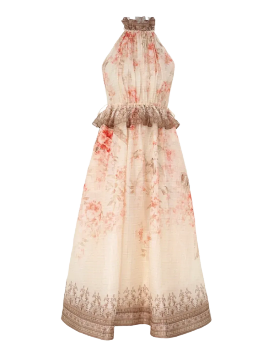 Illuminate Halter Midi Dress