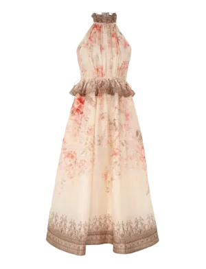 Illuminate Halter Midi Dress