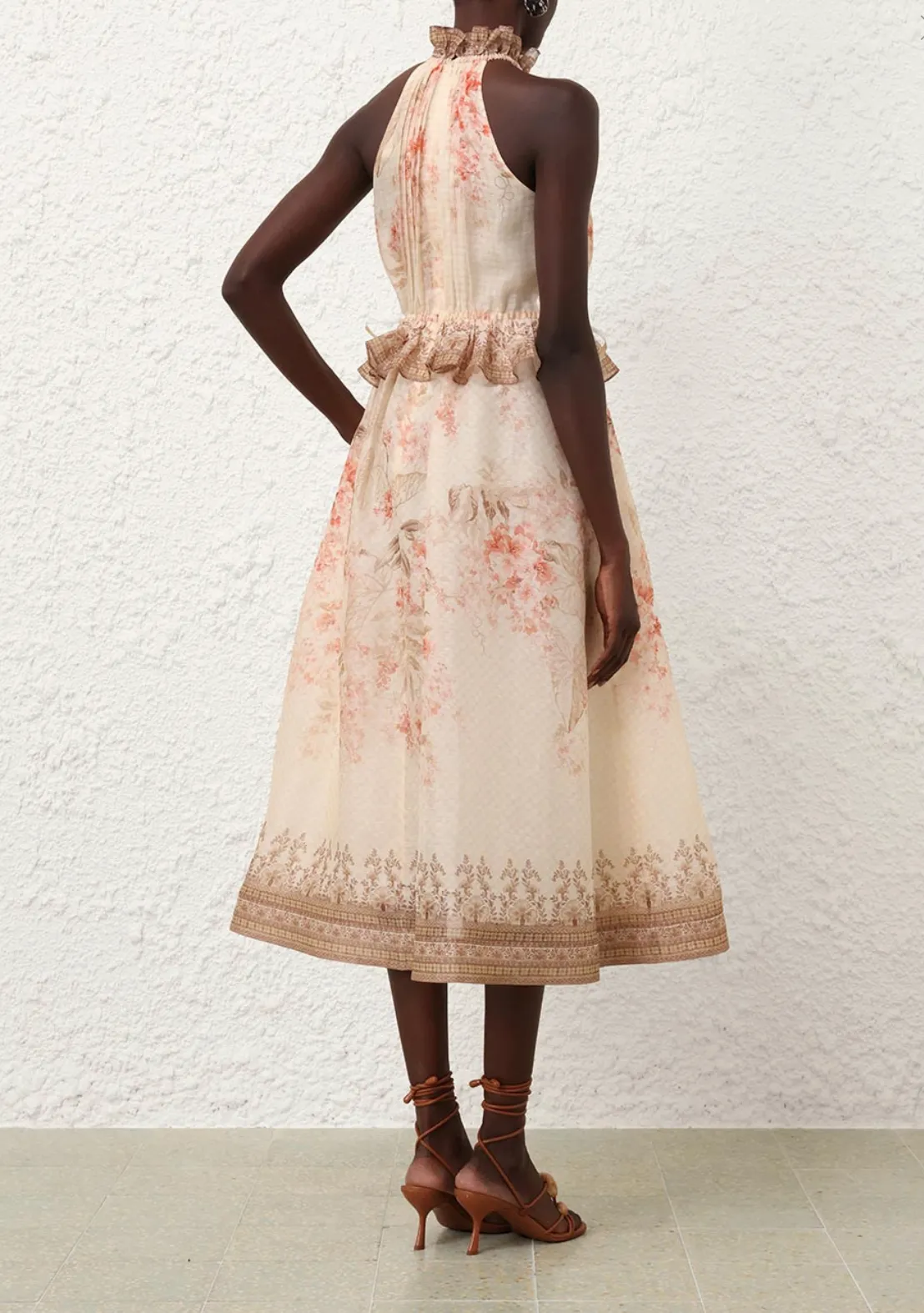 Illuminate Halter Midi Dress