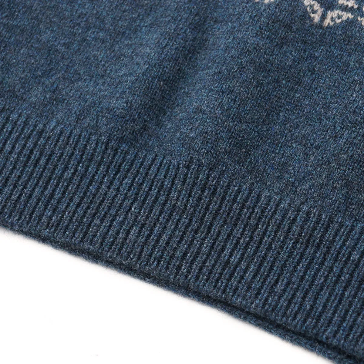 Isaia Nordic Patterned Cashmere Scarf