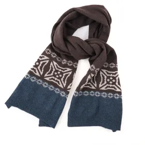 Isaia Nordic Patterned Cashmere Scarf