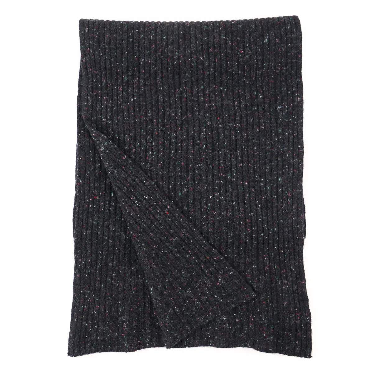 Isaia Rib Knit Cashmere Scarf