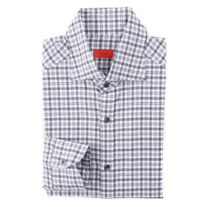 Isaia Slim-Fit Flannel Cotton Shirt