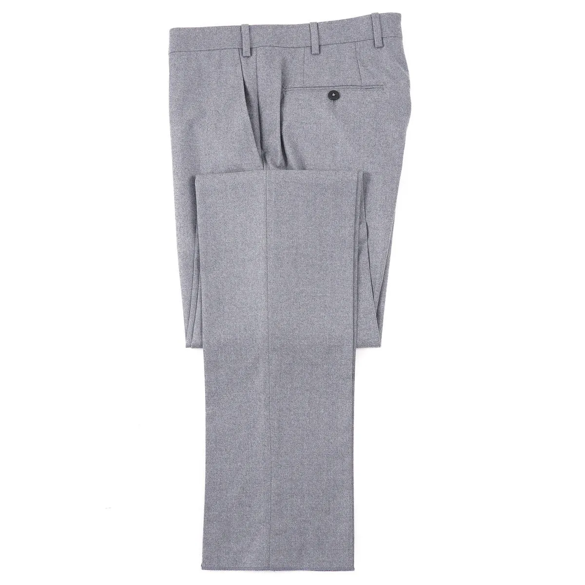 Isaia Slim-Fit Flannel Wool Pants
