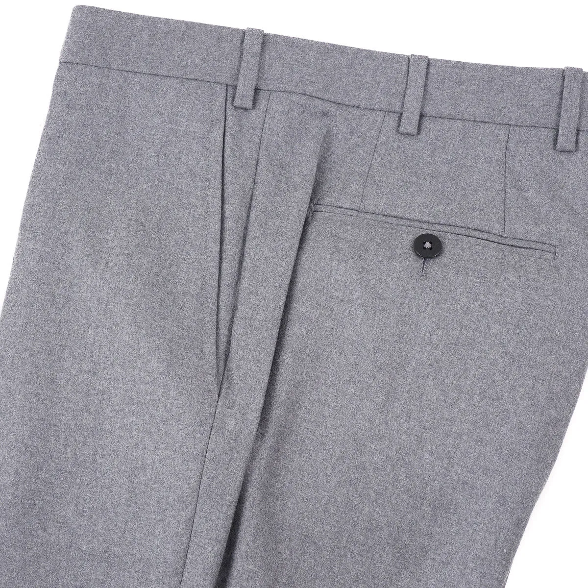Isaia Slim-Fit Flannel Wool Pants