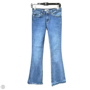 Jeans Boot Cut By Zara In Blue Denim. Size: 4