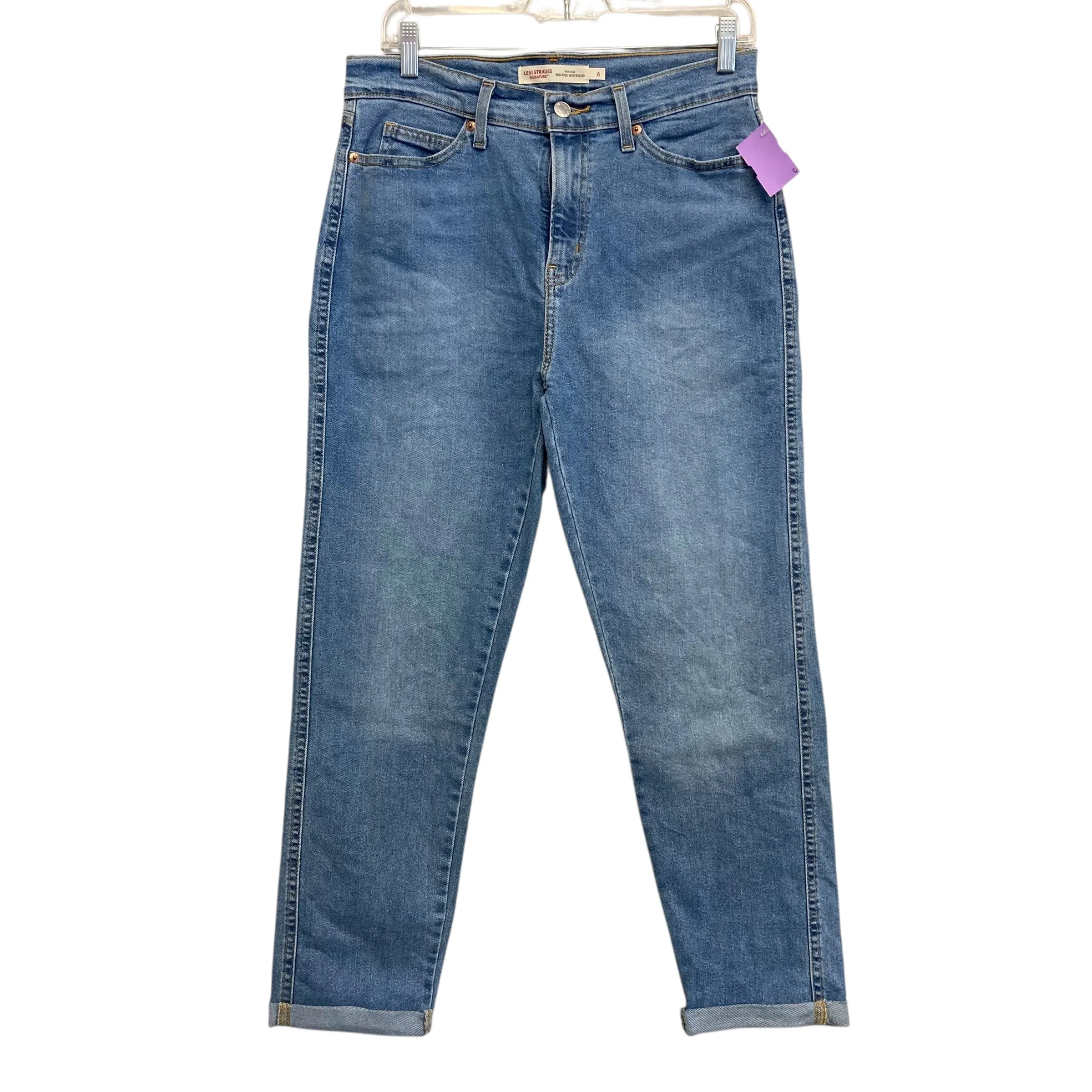 Jeans Boyfriend By Levis In Blue Denim. Size:6