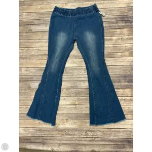 Jeans Flared By Cmf In Blue Denim. Size: 2x