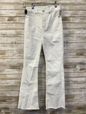 Jeans Flared By Loft In White Denim. Size:0