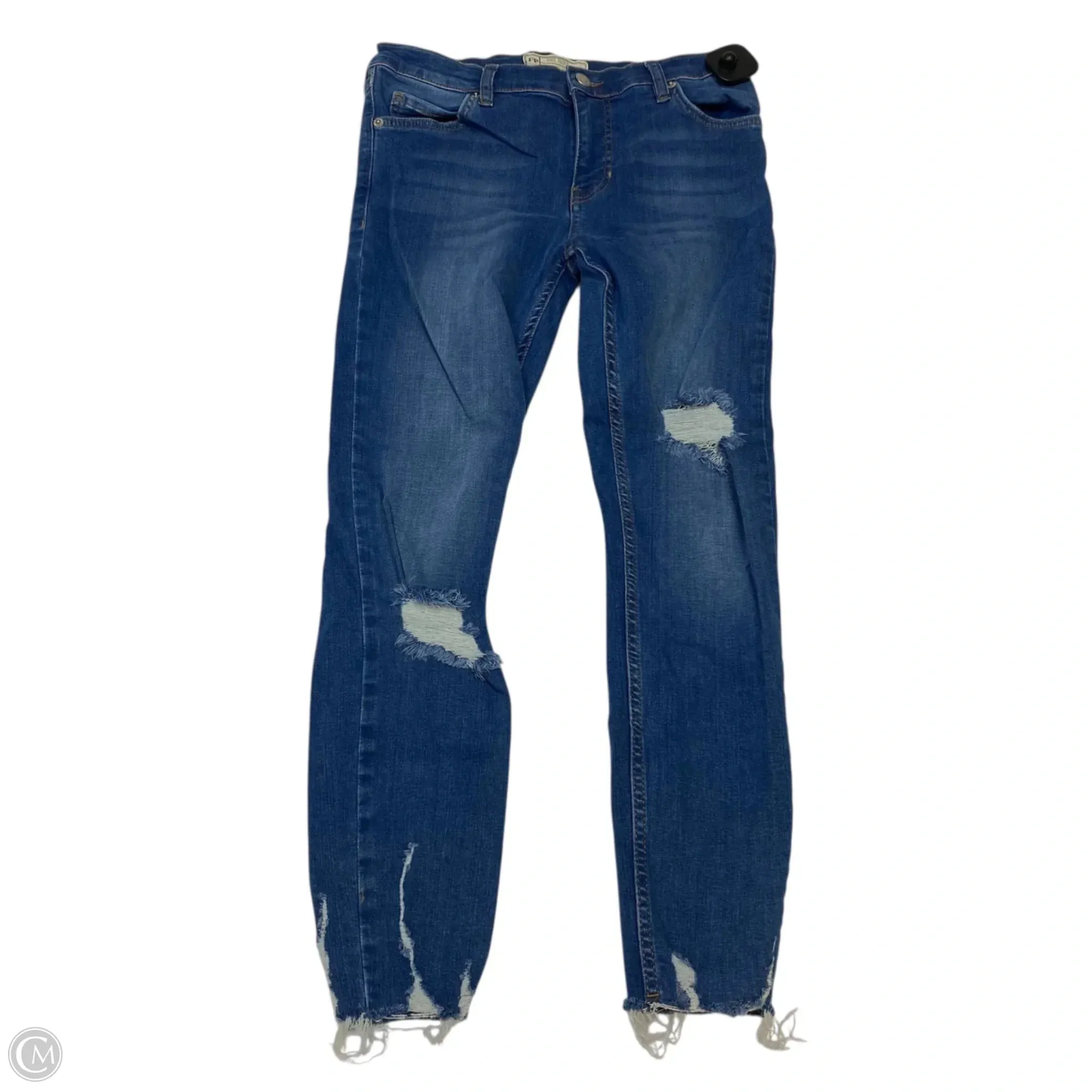 Jeans Skinny By Free People In Blue Denim. Size: 4