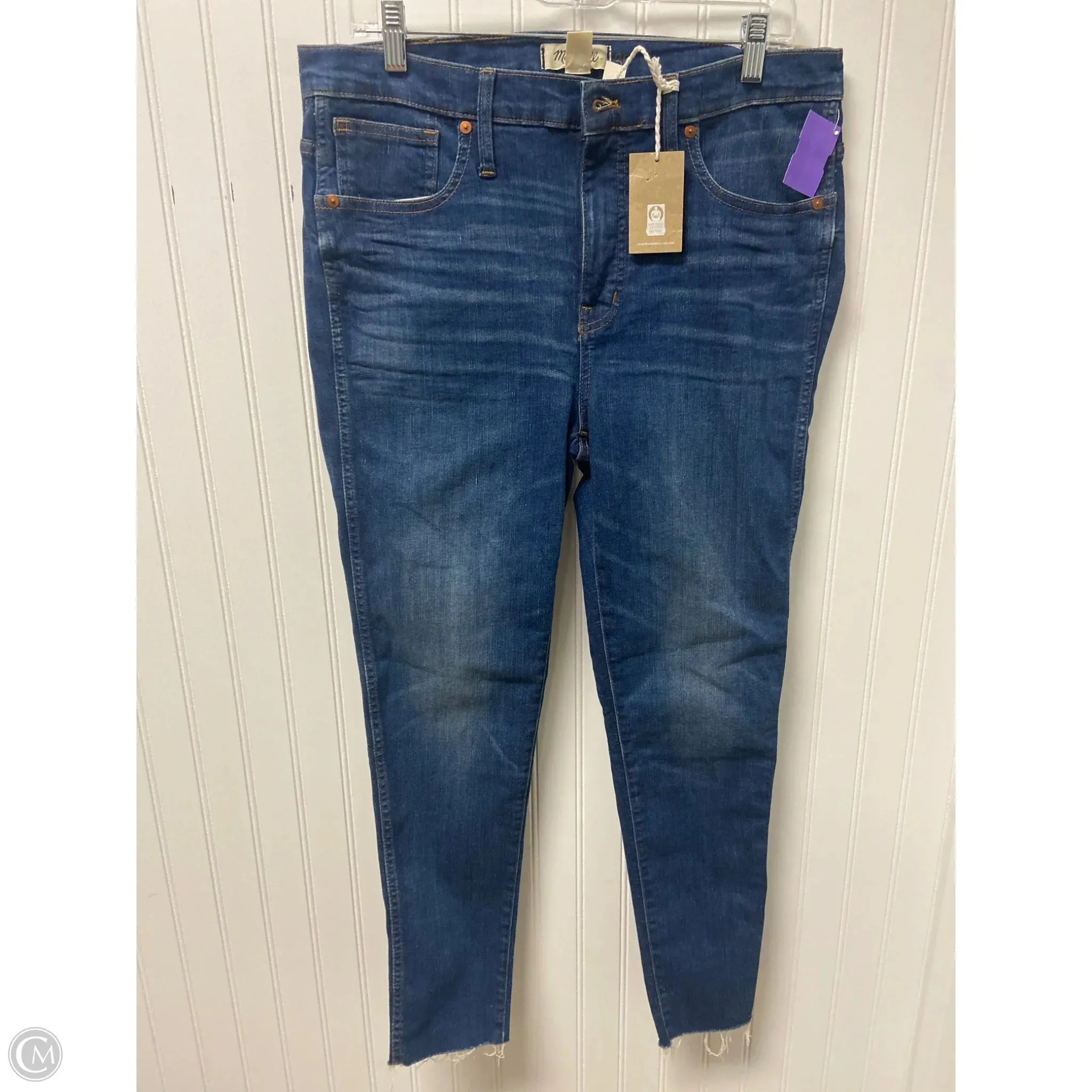 Jeans Skinny By Madewell In Blue Denim. Size: 14