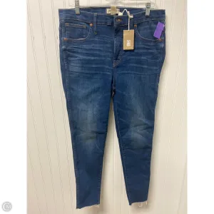 Jeans Skinny By Madewell In Blue Denim. Size: 14