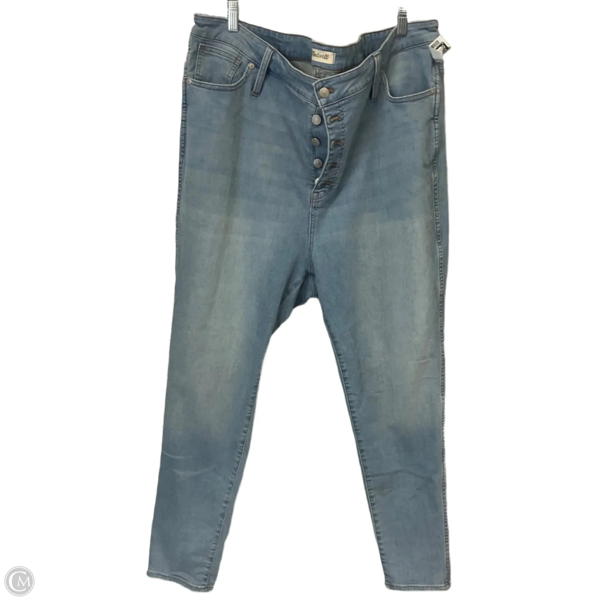 Jeans Skinny By Madewell In Blue Denim. Size: 24