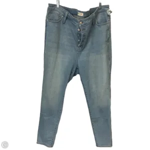 Jeans Skinny By Madewell In Blue Denim. Size: 24