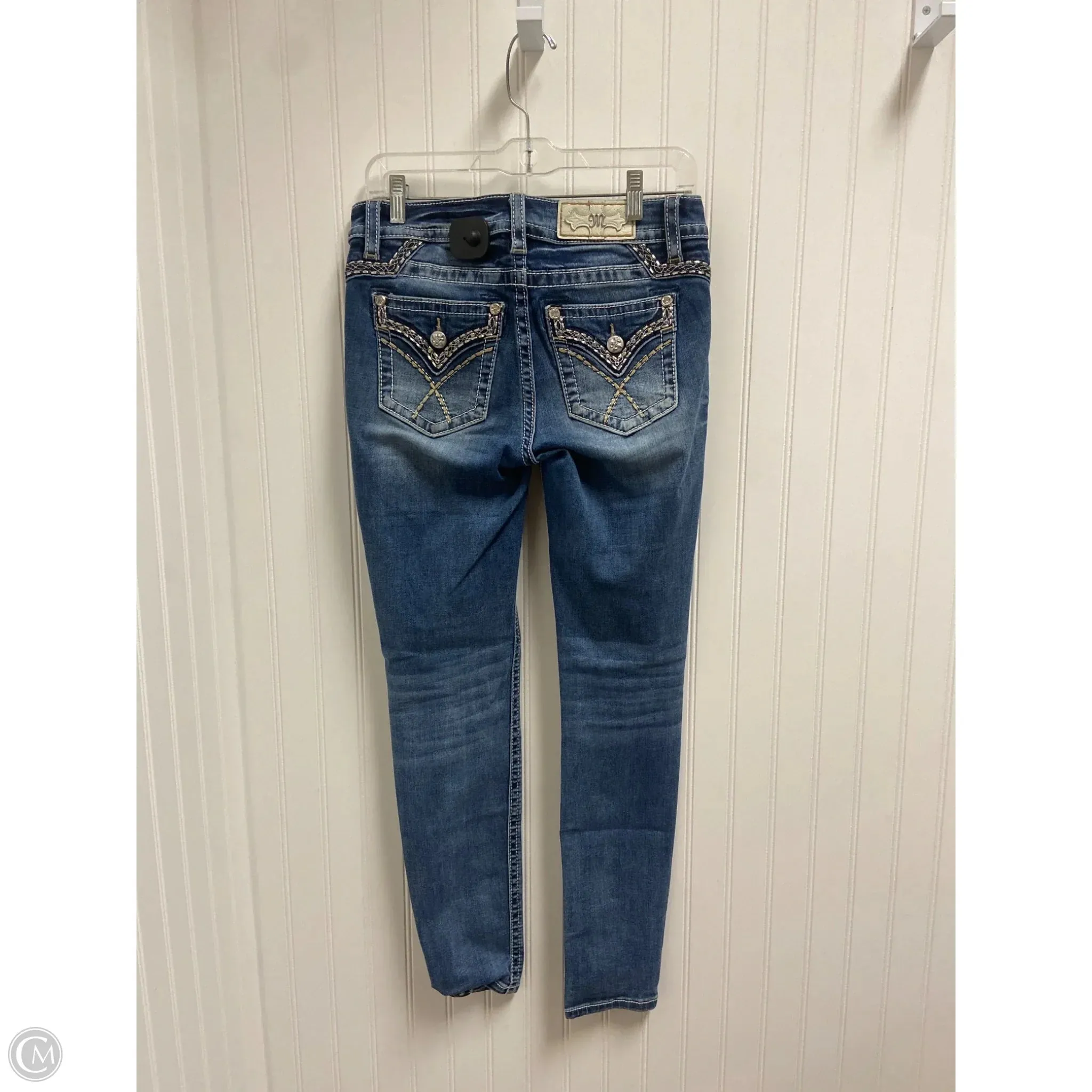 Jeans Skinny By Miss Me In Blue Denim. Size: 4