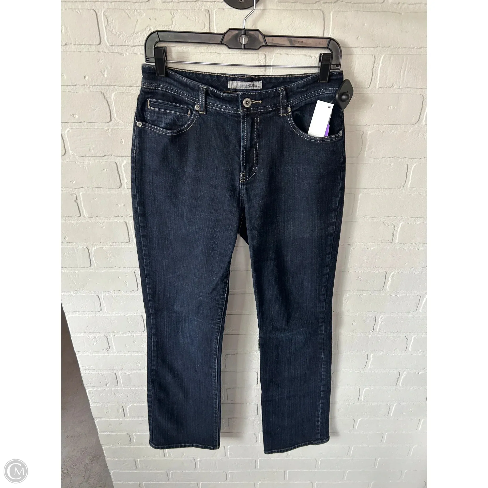 Jeans Straight By Chicos In Blue Denim. Size: 4