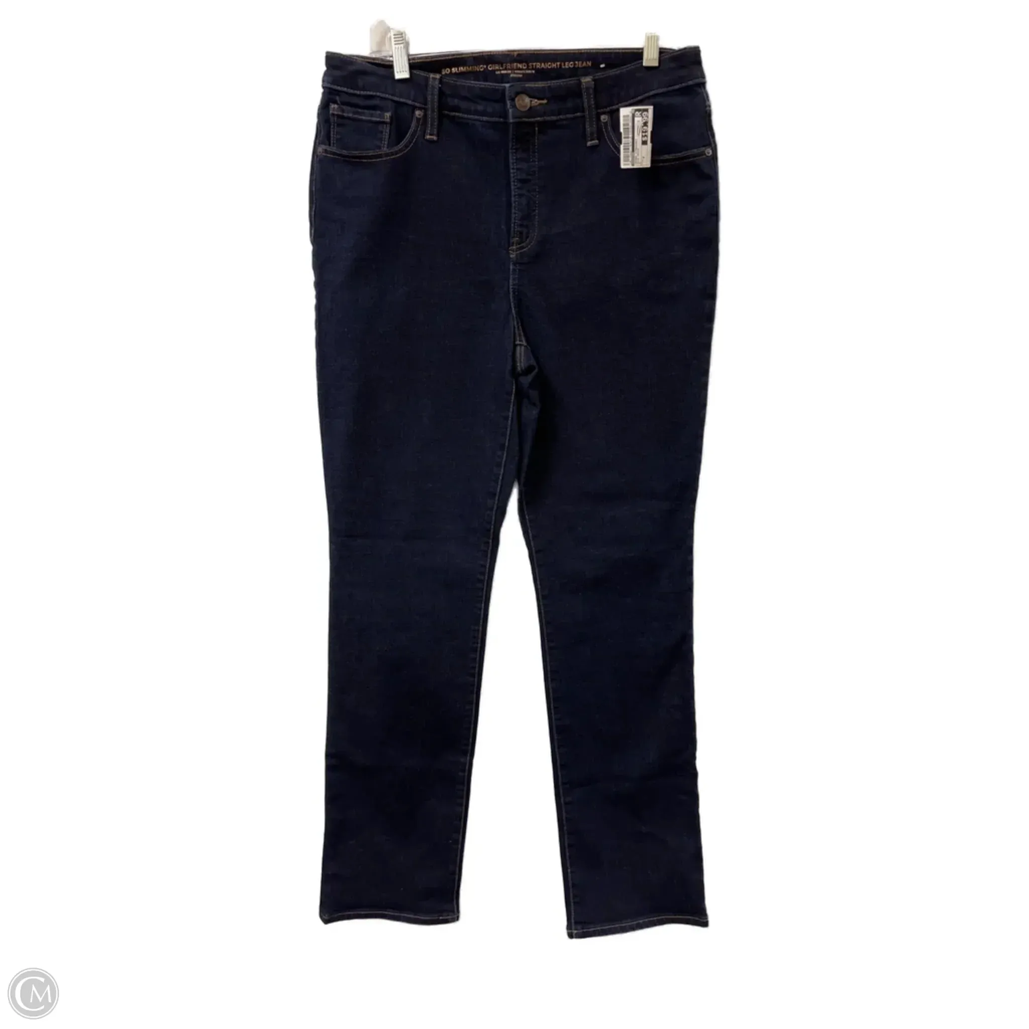 Jeans Straight By Chicos In Blue Denim. Size: 8