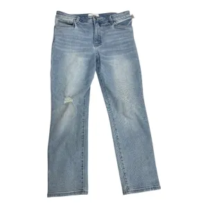 Jeans Straight By Evereve In Blue Denim. Size:12