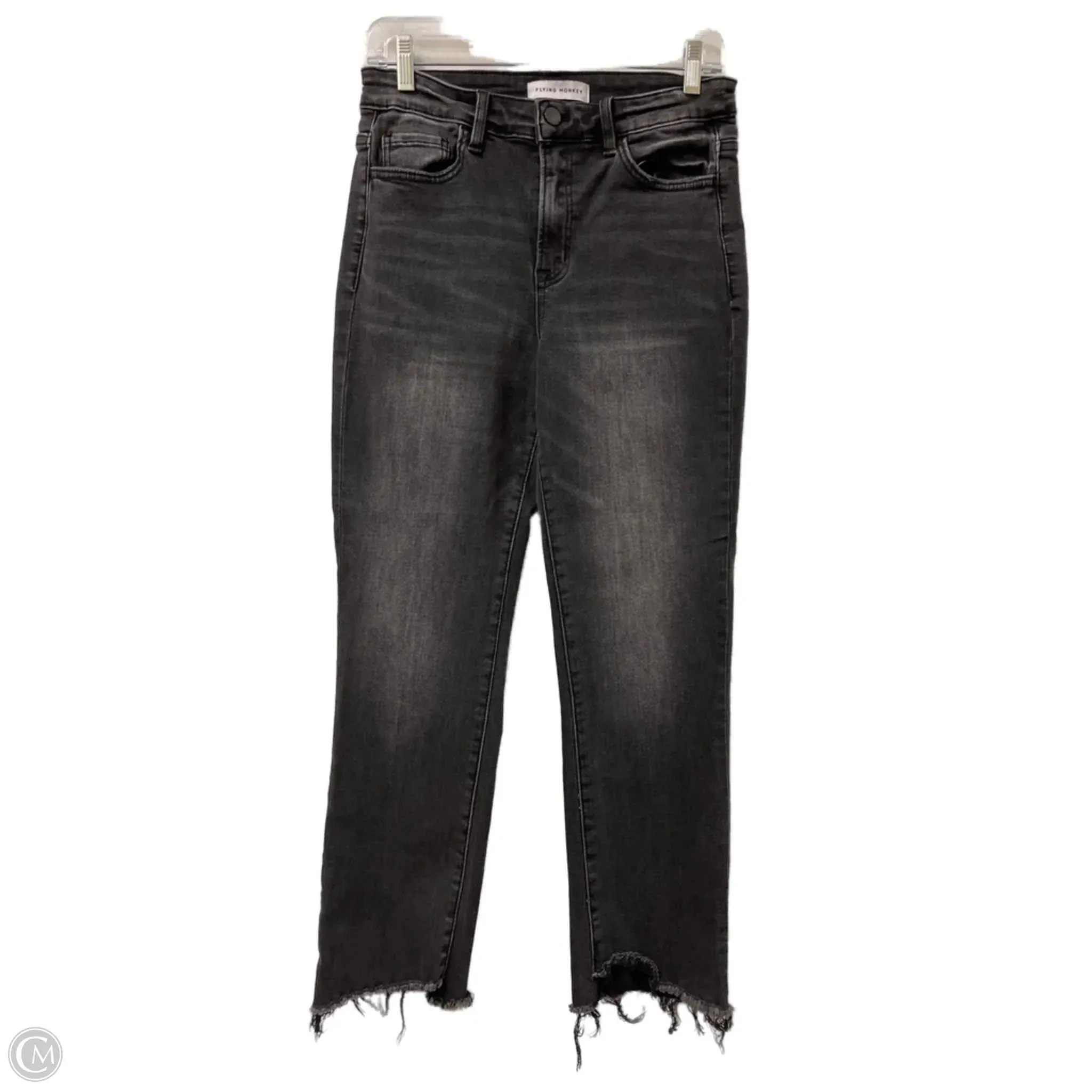 Jeans Straight By Flying Monkey In Grey Denim. Size: 8
