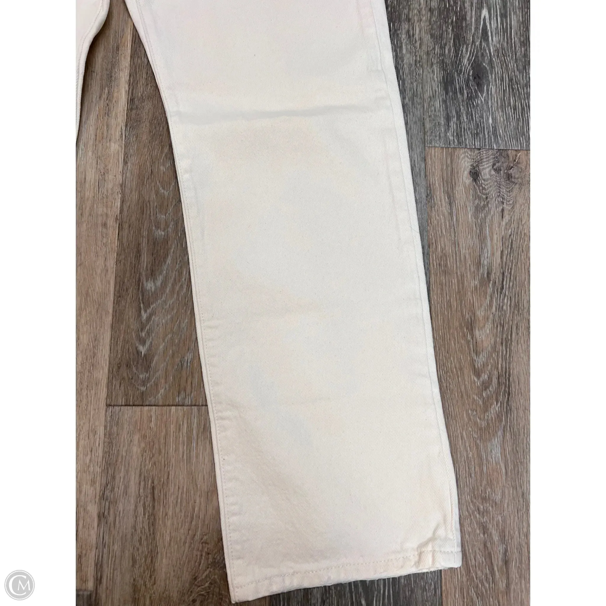 Jeans Straight By Levis In Cream Denim. Size: 4/27