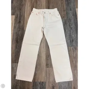 Jeans Straight By Levis In Cream Denim. Size: 4/27