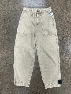 Jeans Straight By Pistola In Tan. Size:2