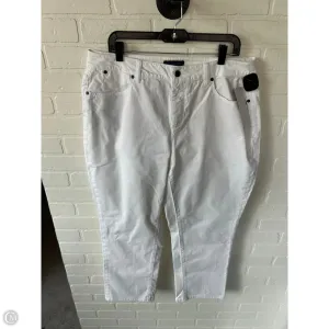 Jeans Straight By Talbots In White. Size: 16