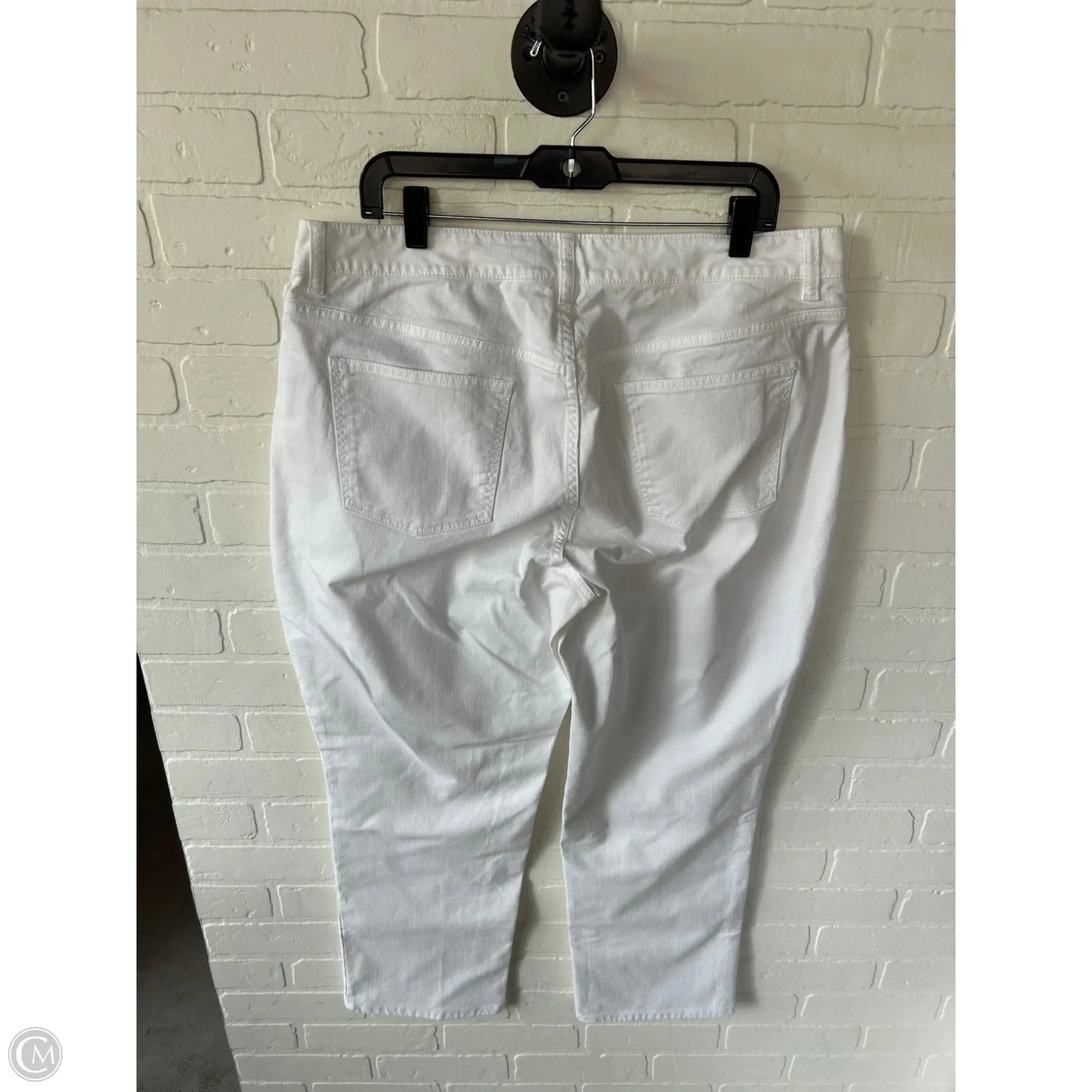 Jeans Straight By Talbots In White. Size: 16