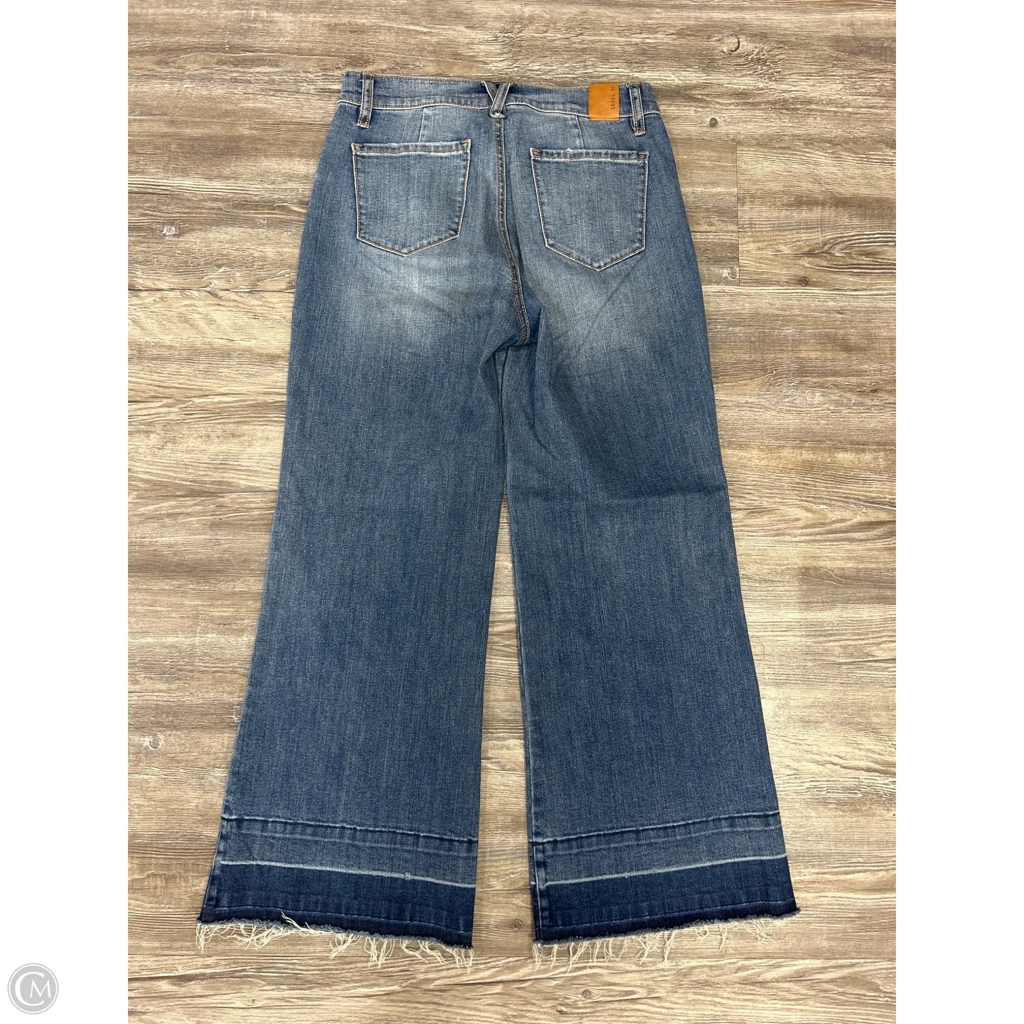 Jeans Wide Leg By Level 99 In Blue Denim. Size: 4
