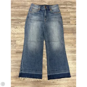 Jeans Wide Leg By Level 99 In Blue Denim. Size: 4
