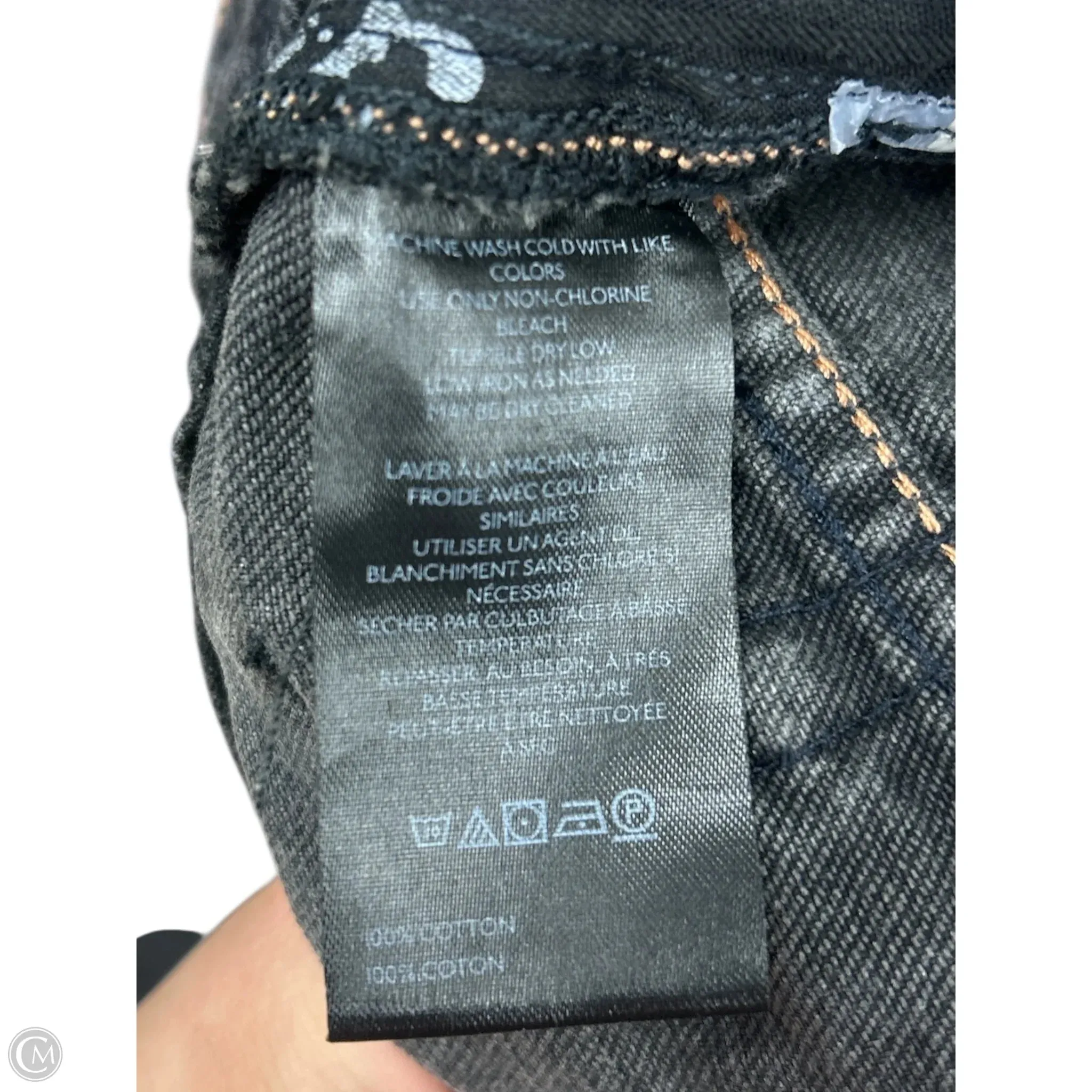 Jeans Wide Leg By We The Free In Black Denim. Size: 14