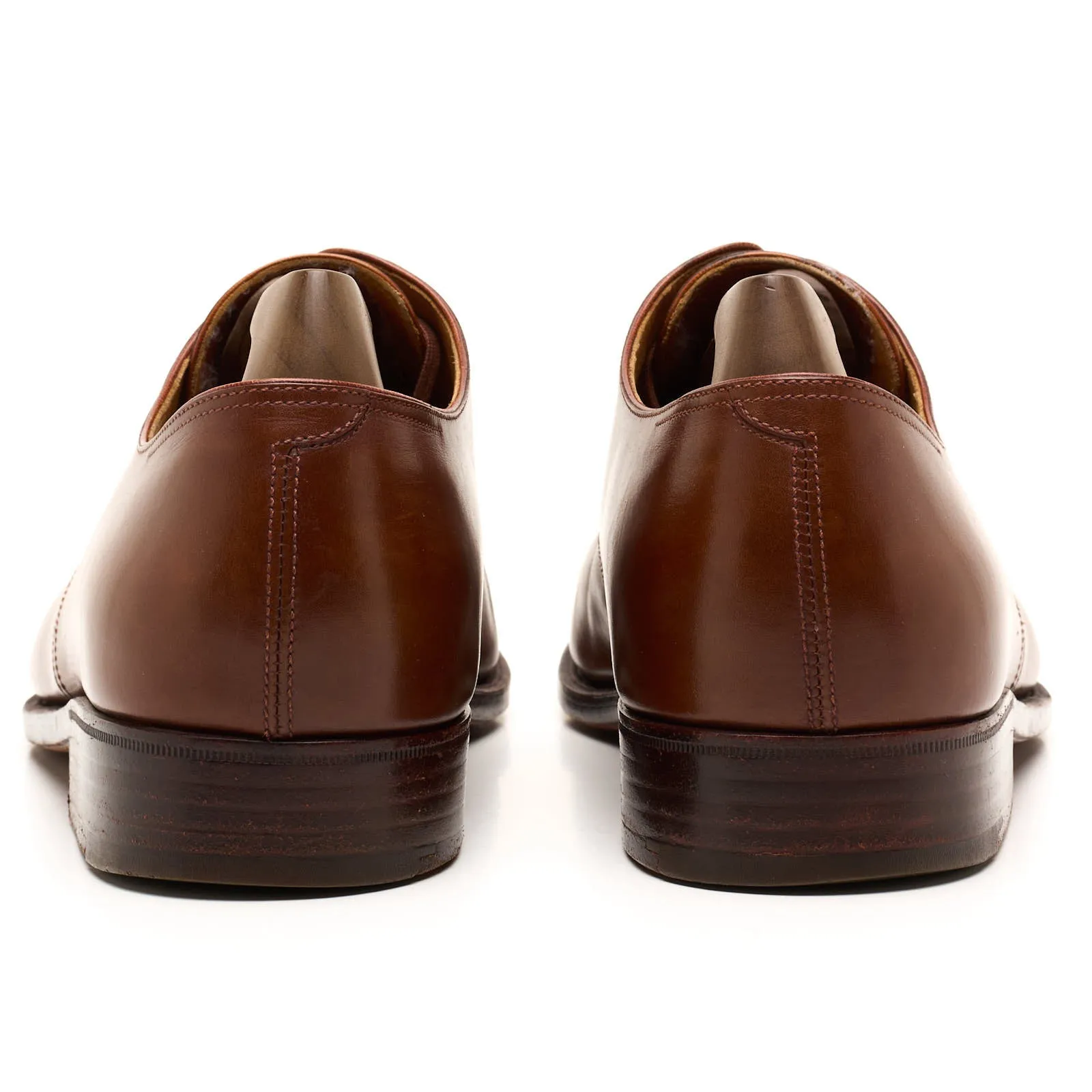 JOHN LOBB Paris Bespoke Brown Calf Leather 5 Eyelet Derby Shoes UK 11 US 12